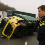 A1 dicht tussen Stroe en Voorthuizen na botsing drie vrachtwagens – tot middag