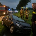 Auto komt in sloot terecht bij Kootwijkerbroek