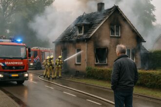 Brand aan Scherpenzeelseweg in Barneveld