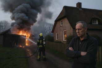 Brandweer groots ingezet bij brand bijgebouw Terschuur buitenaf