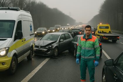Enorme file van 90 minuten door kettingbotsing