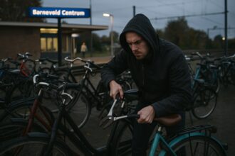 Fietsendief steelt fietsen bij station Barneveld Centrum & Zuid