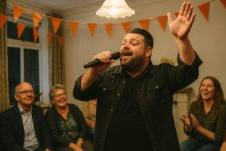 Frans Duijts bezoekt 100% NL verjaardagsfeest