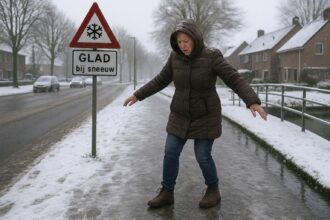 Gemeente Barneveld waarschuwt voor ijzel door felle vrieskou zaterdag