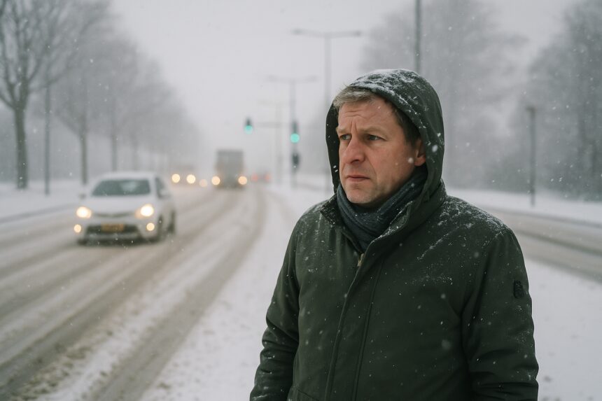 KNMI: sneeuw zorgt woensdagochtend voor hinder in spits