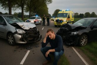 Letsel na kopbotsing op Prinsenweg in Voorthuizen