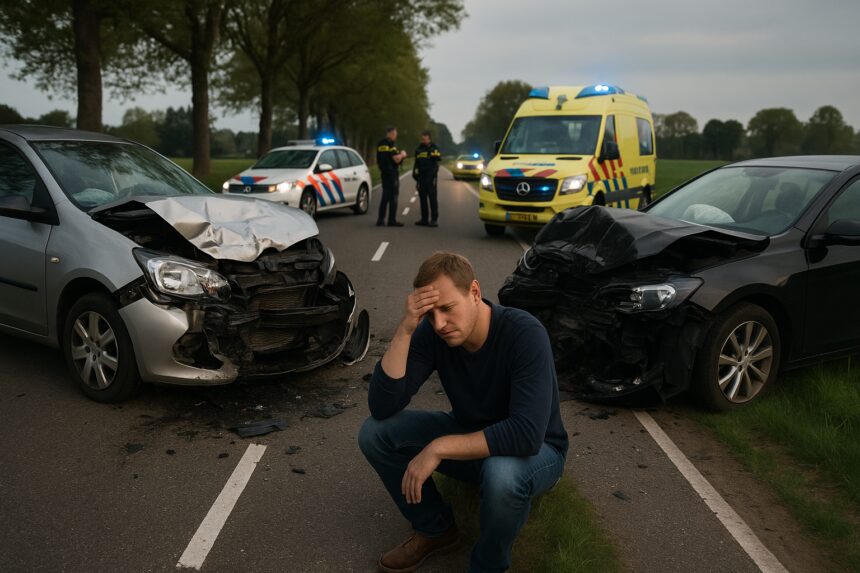 Letsel na kopbotsing op Prinsenweg in Voorthuizen
