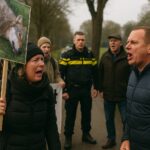 Protest voor gedode wolf eindigt in ruzie Renswoude