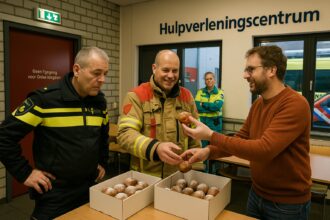 SGP Barneveld verrast hulpverleners met oliebollen voor jaarwisseling