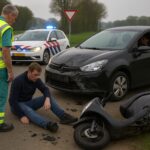 Scooterrijder gewond bij botsing Lunteren, mogelijk dronken bestuurder