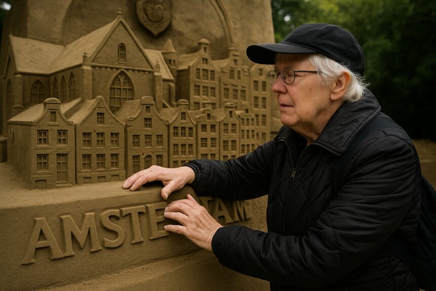 Seizoenseinde zandbeelden Garderen met dag voor visueel beperkten
