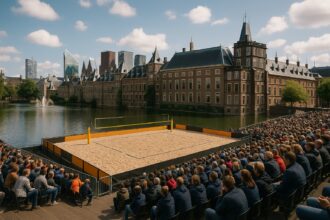 WK-beachvolleybal: organisatoren dromen van Hofvijver-duels