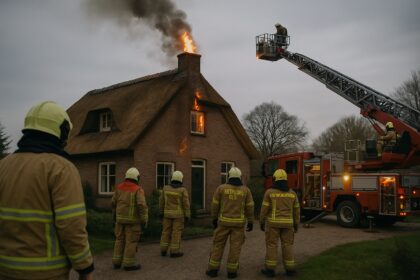 Zwaar alarm bij schoorsteenbrand - GelreNieuws